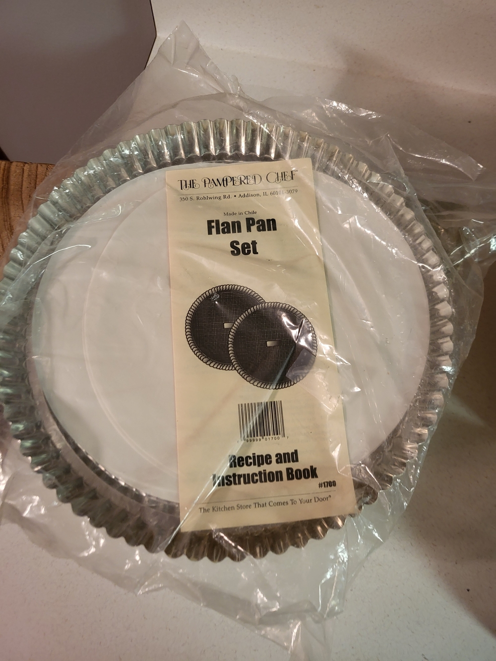 The Pampered Chef Silver Flan Pan Set - 2-Piece